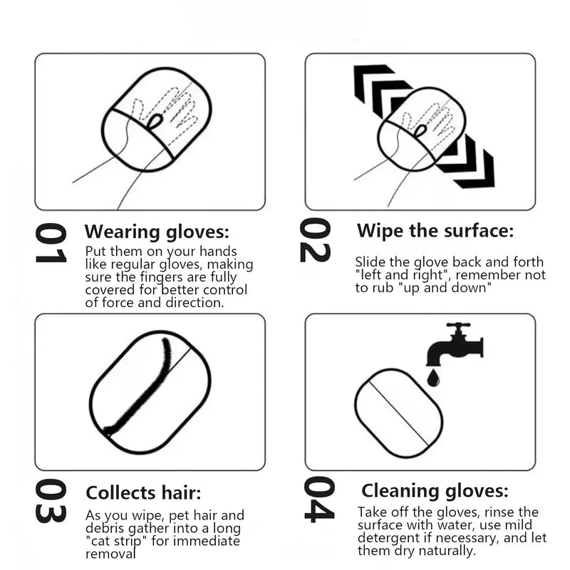 Bark & Buff™ De-shedding Grooming Gloves