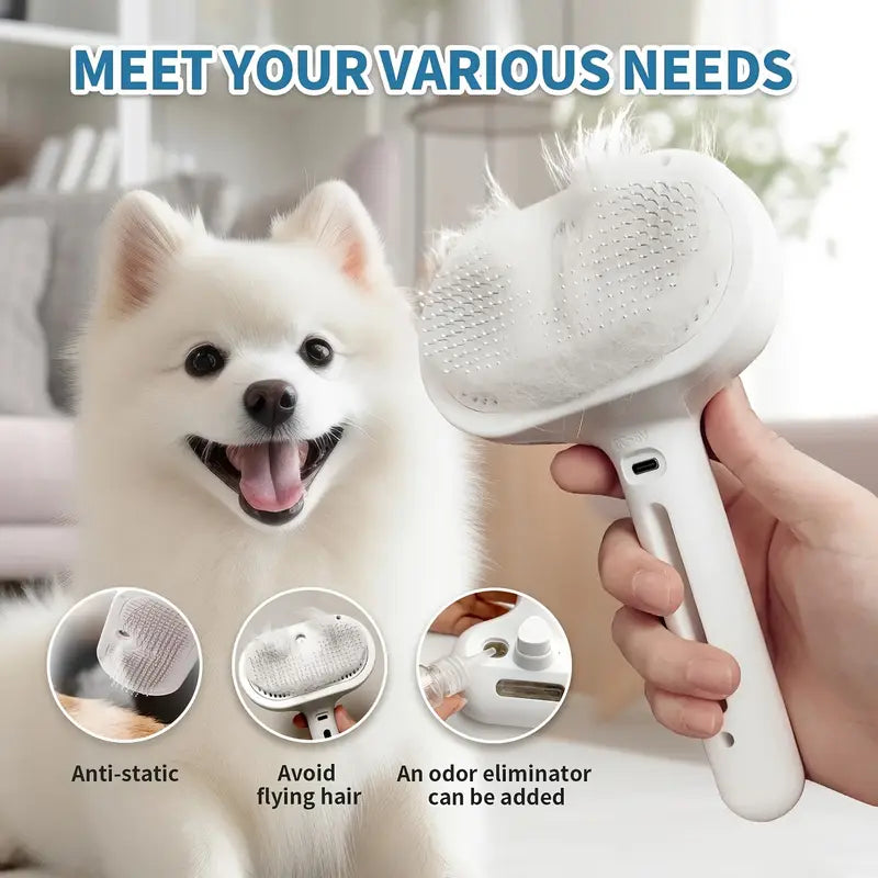 Bark & Buff™ Pet Grooming Mist Brush