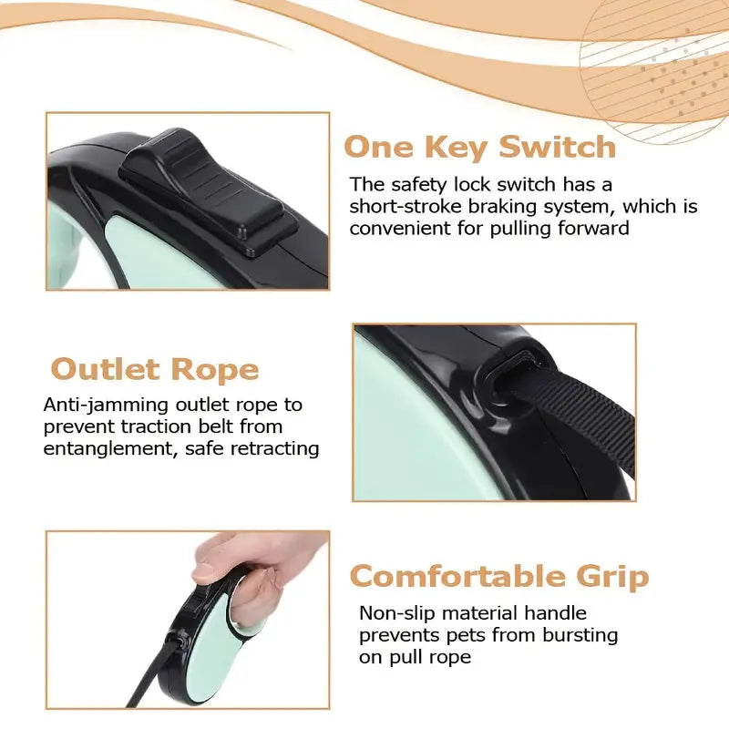 Bark & Buff™ Retractable Pet Leash