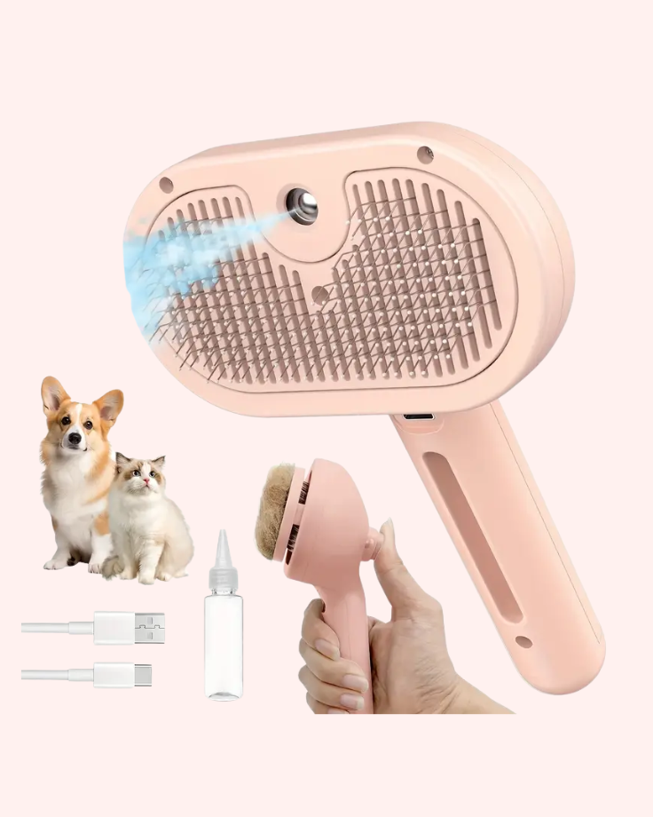 Bark & Buff™ Pet Grooming Mist Brush